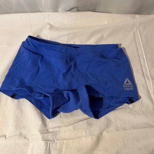 Reebok Crossfit Chase Cheeky Shorties Womens XS Blue Elastic Waist Pull On